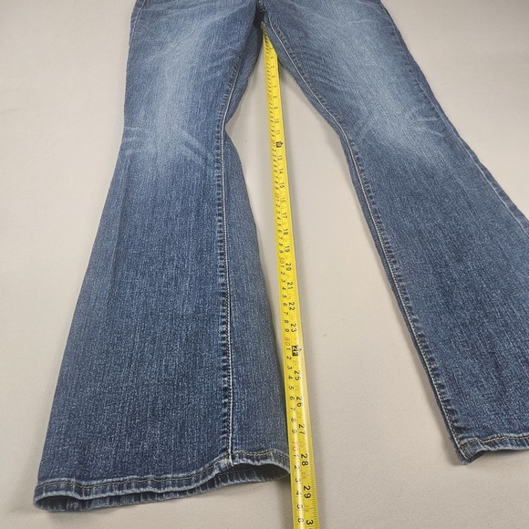 Levi Strauss Signature Modern Bootcut Jeans Womens 12M W31 L32 Stretch Denim - Picture 4 of 11